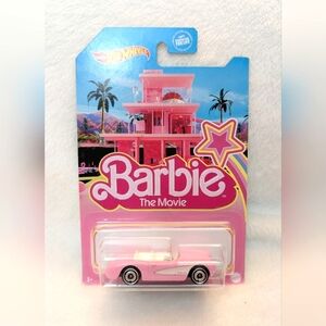 The barbie movie Hotwheels car New